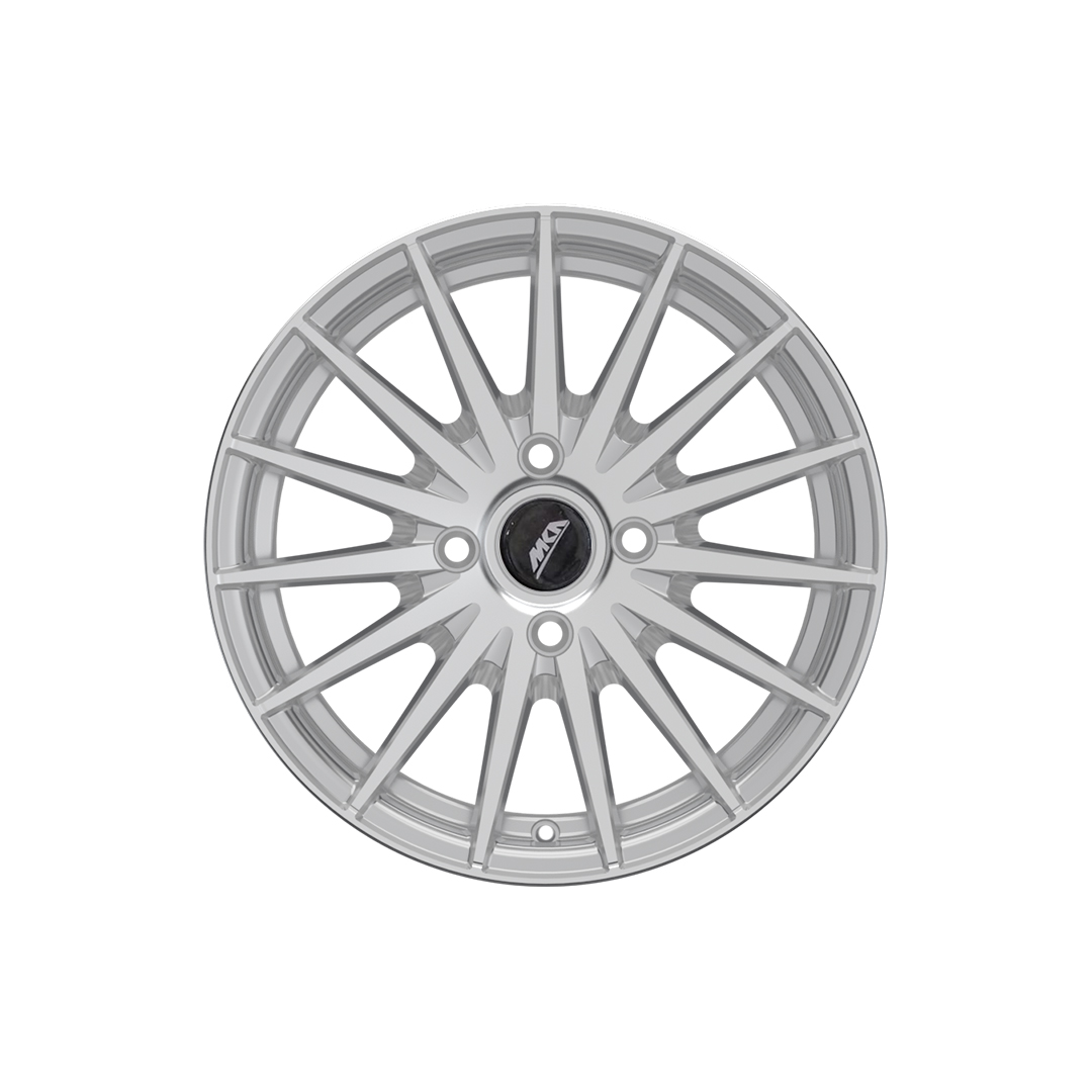 Uno Minda W1D151-000M00 Wonder Alloy Wheel 15 Inch, Diamond Cut, Hyper Silver Machined, 4 Holes